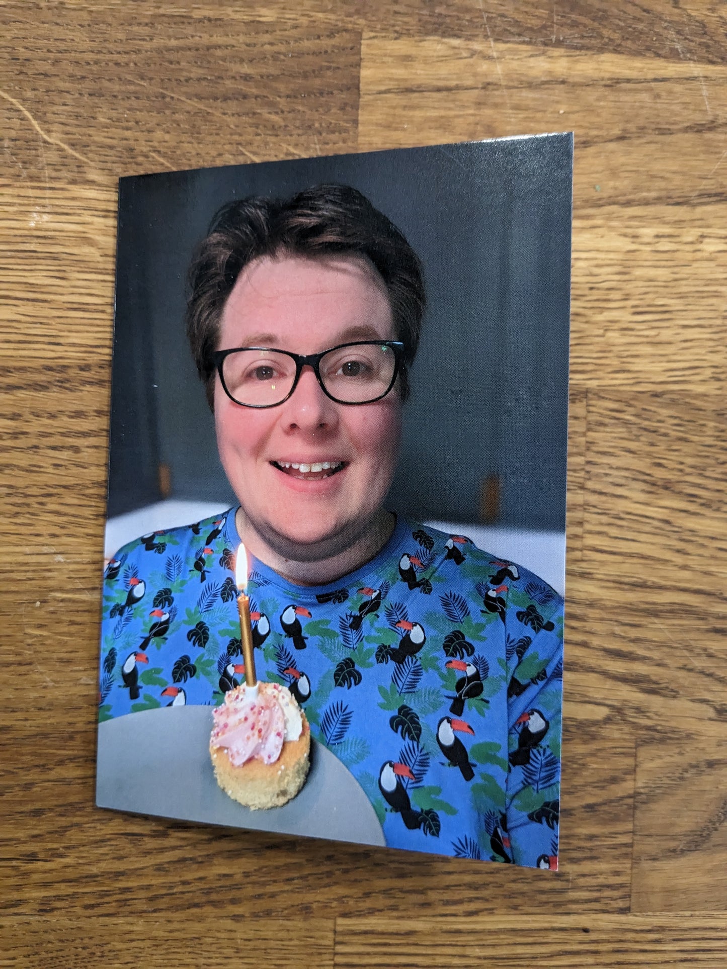 Birthday/celebration card with handwritten message