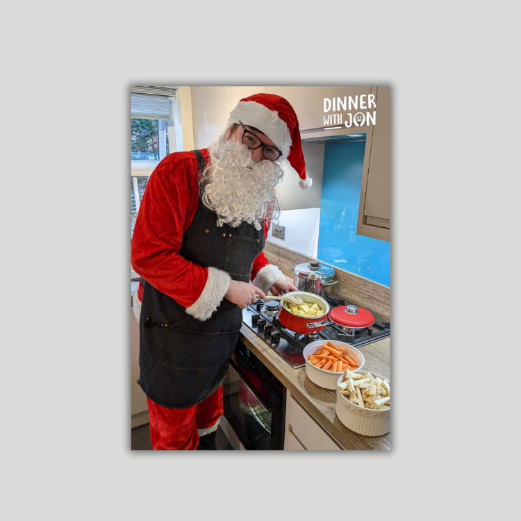 Christmas card with handwritten message of your choice